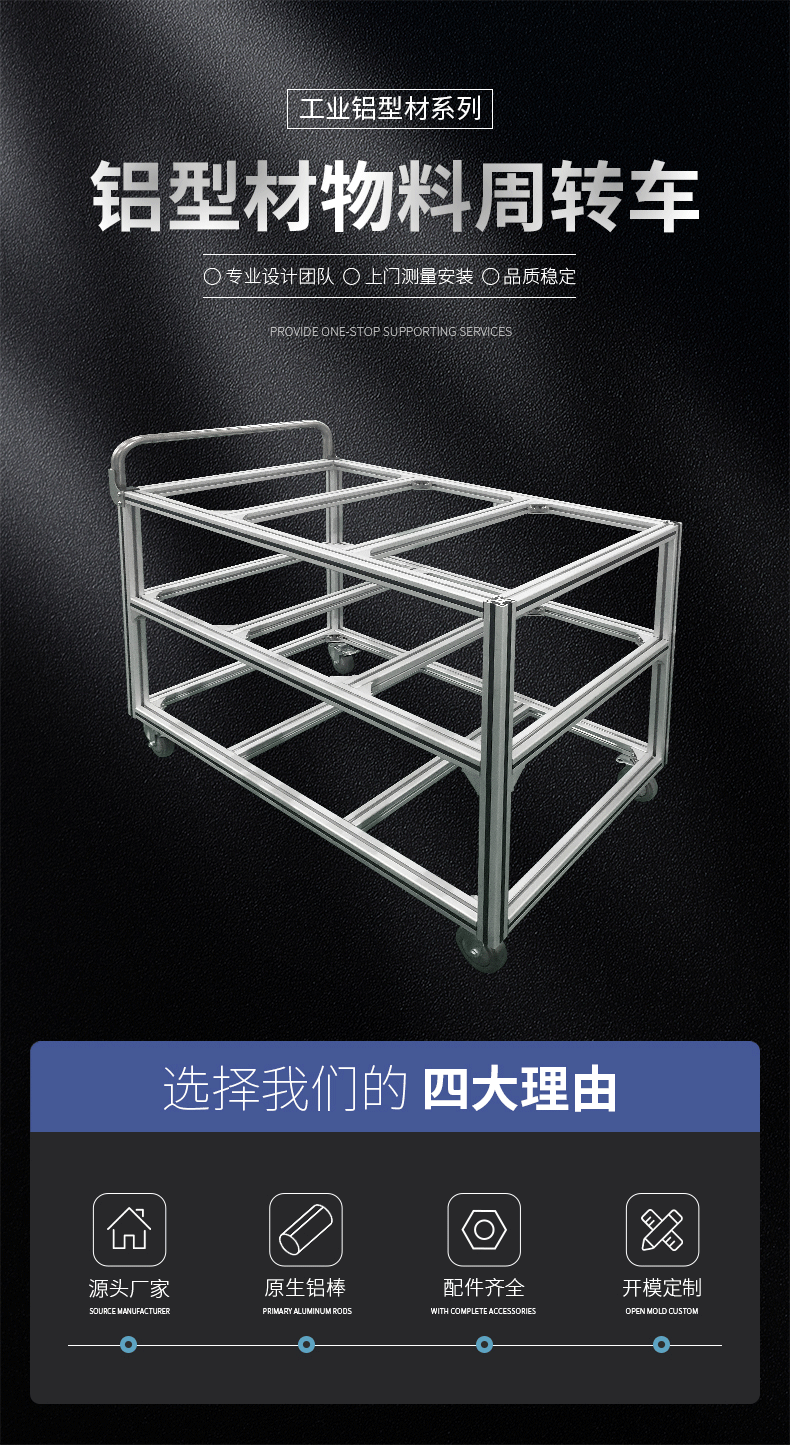 鋁型材物料周轉車(chē)